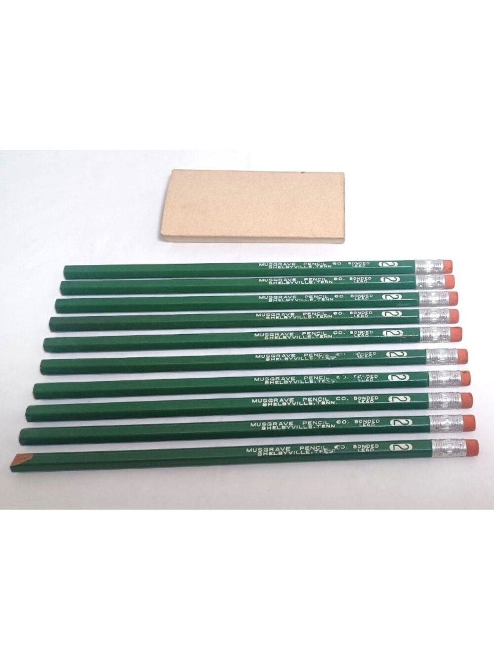 Vintage Lot Of 10 New Old Stock Musgrave Pencil Co Bonded Lead Pencils #2